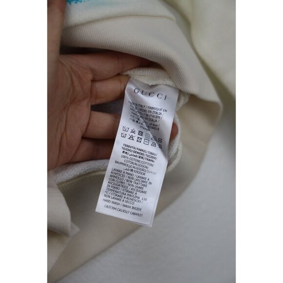 NWT Gucci Kids Printed Sweatshirt In Cream Size 4 - Picture 10 of 11